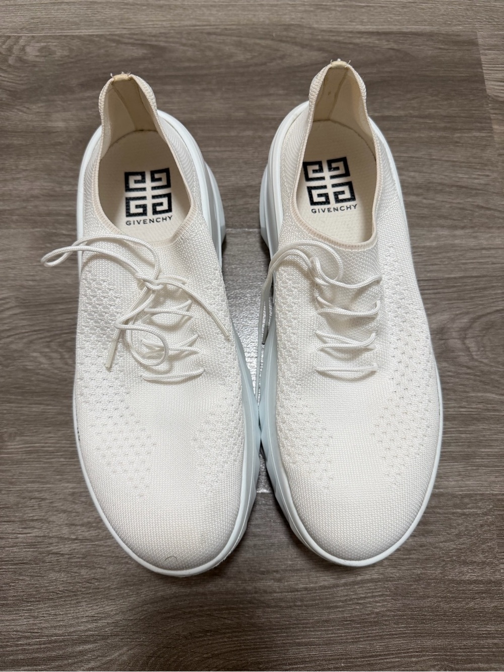 Givenchy White Knit Lightweight Sneakers